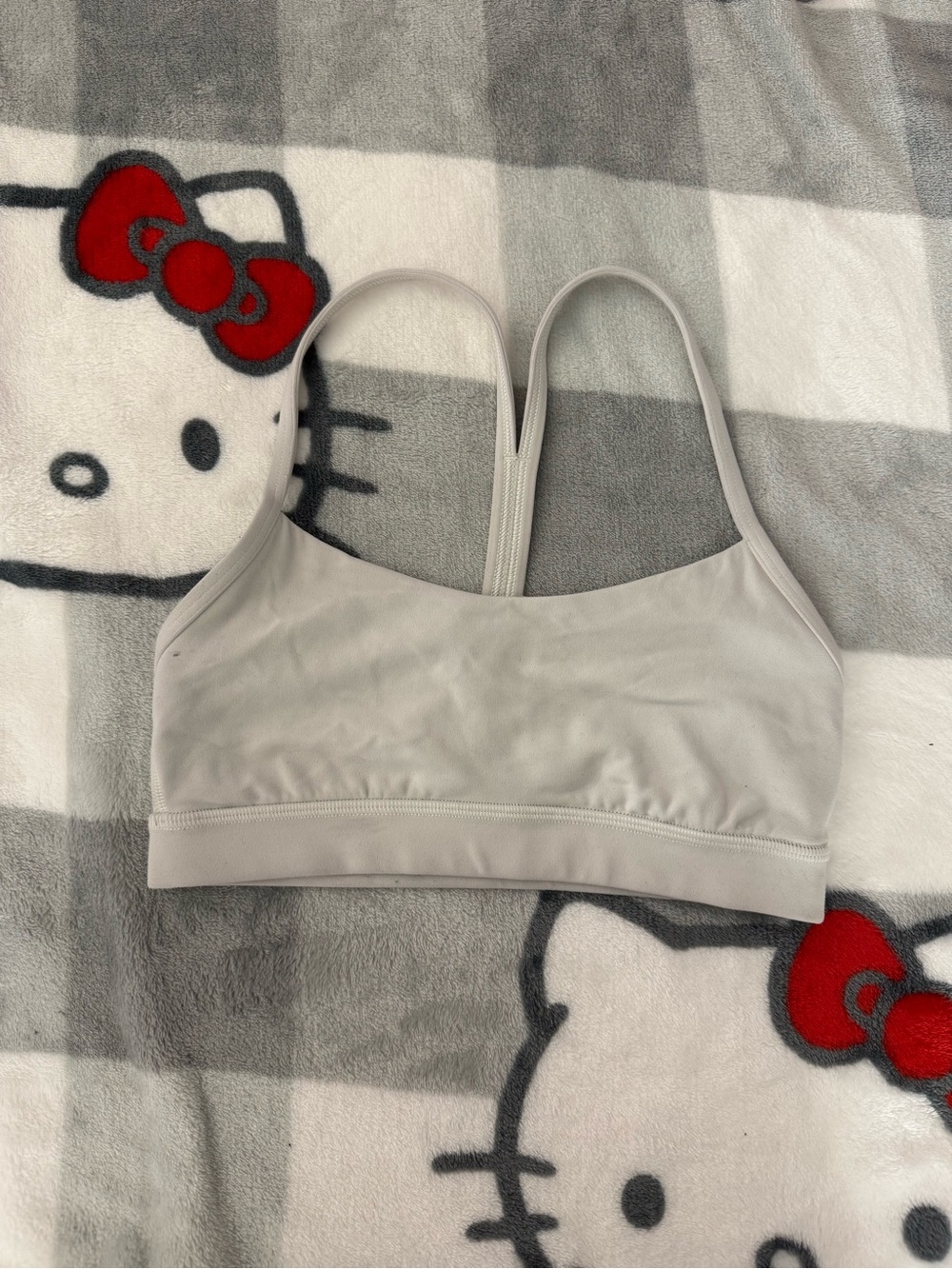 lululemon athletica Light Gray Seamless Sports Bra